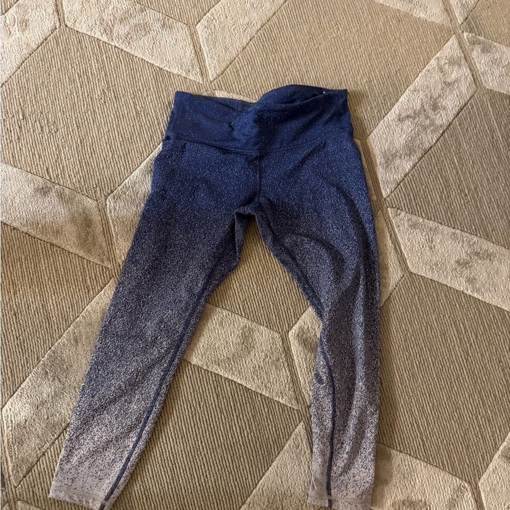 GAPfit Navy and Gray Ombre workout Leggings